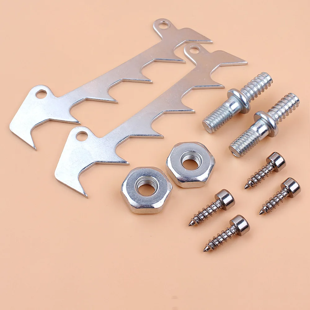 BUMPER SPIKE FELLING สุนัข STUDS NUTS สำหรับ STIHL 019 020T MS181 MS192T MS200T 017 018 MS170 MS171 MS180 021 023 025 MS210 MS230