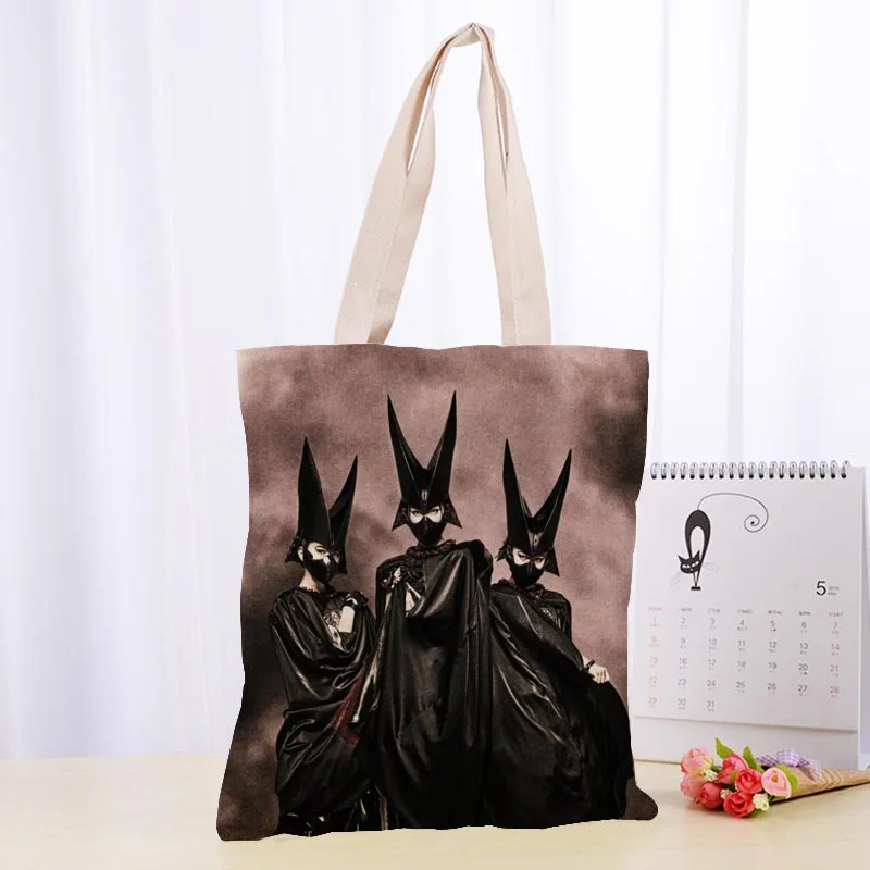 High Quality BABYMETAL Canvas Tote Bag Fashion Durable Women Student Cotton Linen Handbag Printed Shopping Bags Custom logo