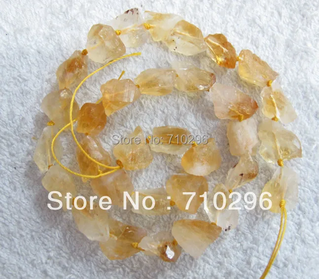 Natural Citrine Quartz crystal semi pericious stone gem stone nugget chips Beads.5strings/lot