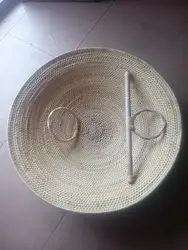70cm Handmade Rattan Shield, Customized Wushu Teng Pai Wushu Kungfu Shield, Unique Dance Props