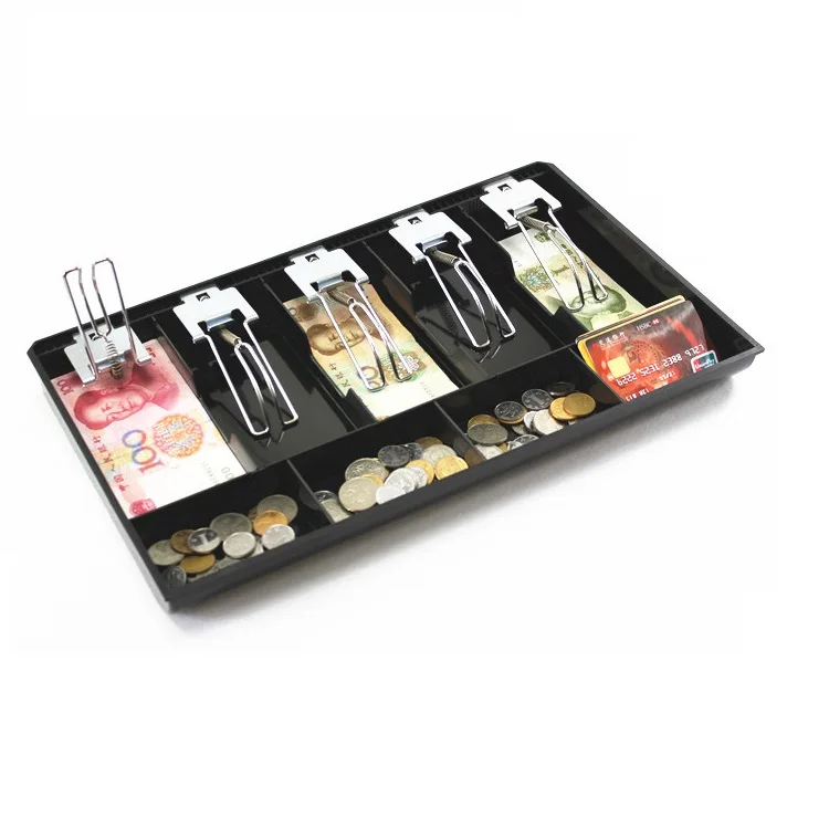 Tiền Ốp Lưng Nhựa Kim Loại Cứng Dành Cho Tiền Hộp Mới Phân Loại Store Quầy Thu Ngân Đồng Xu Ngăn Kéo Ngăn Kéo Đựng Tiền khay