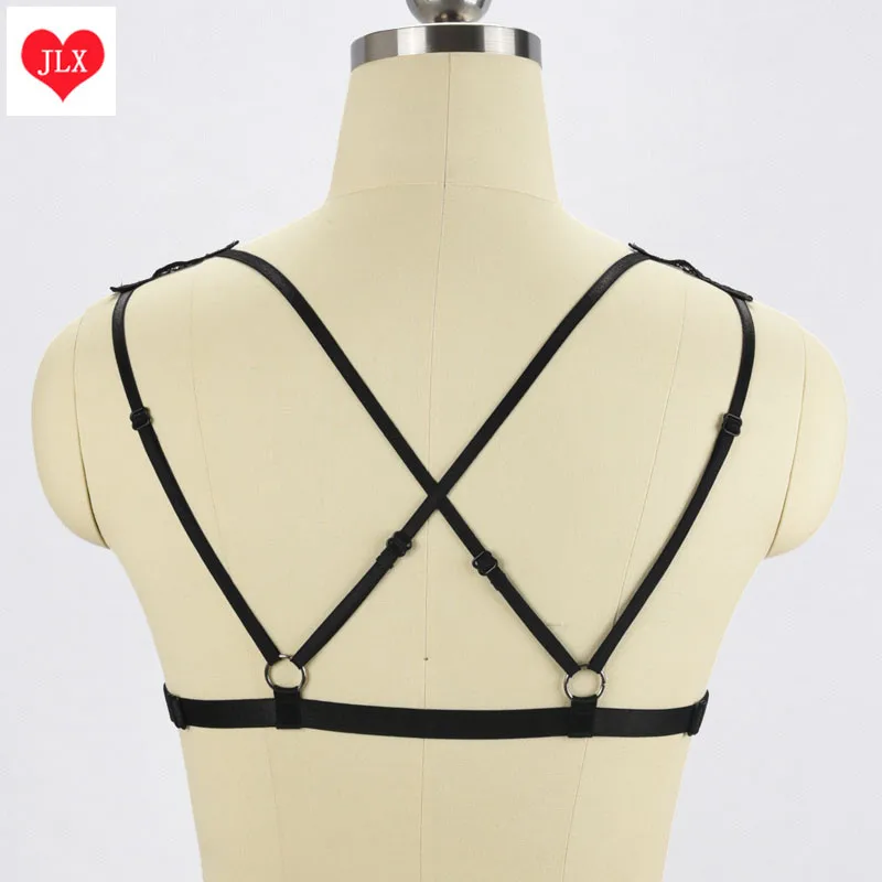 Frauen elastische harness körper harness spitze sexy gothic dessous bondage harajuku pastell gothic käfig bh harness spitze harness bh