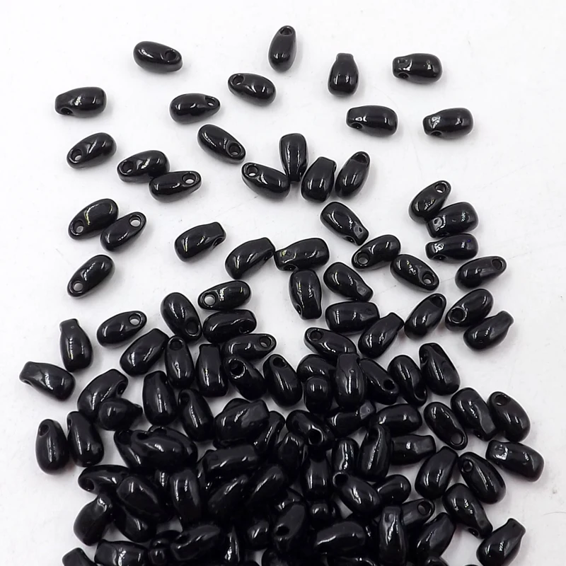 2016 Hot New 200pcs Czech Glass Beads Teardrop 3x5.5mm Black .DIY Fashion Jewelry Make LDP401