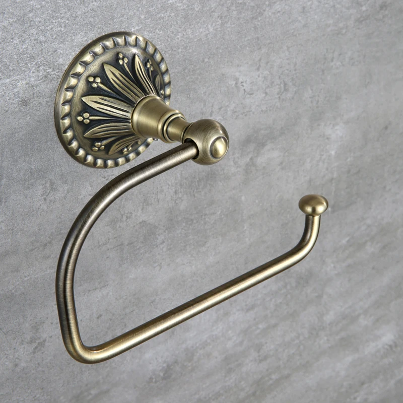 

Free shipping Antique bronze Brass bathroom toilet paper holder