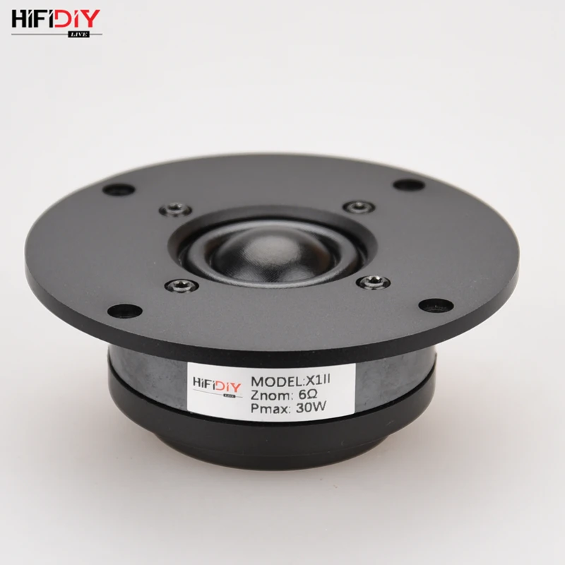HIFIDIYLIVE Q1II 4 inch Tweeter Speaker Unit aluminum panel Black Silk membrane 8OHM30W Treble Loudspeaker 94/100/102/103/104mm