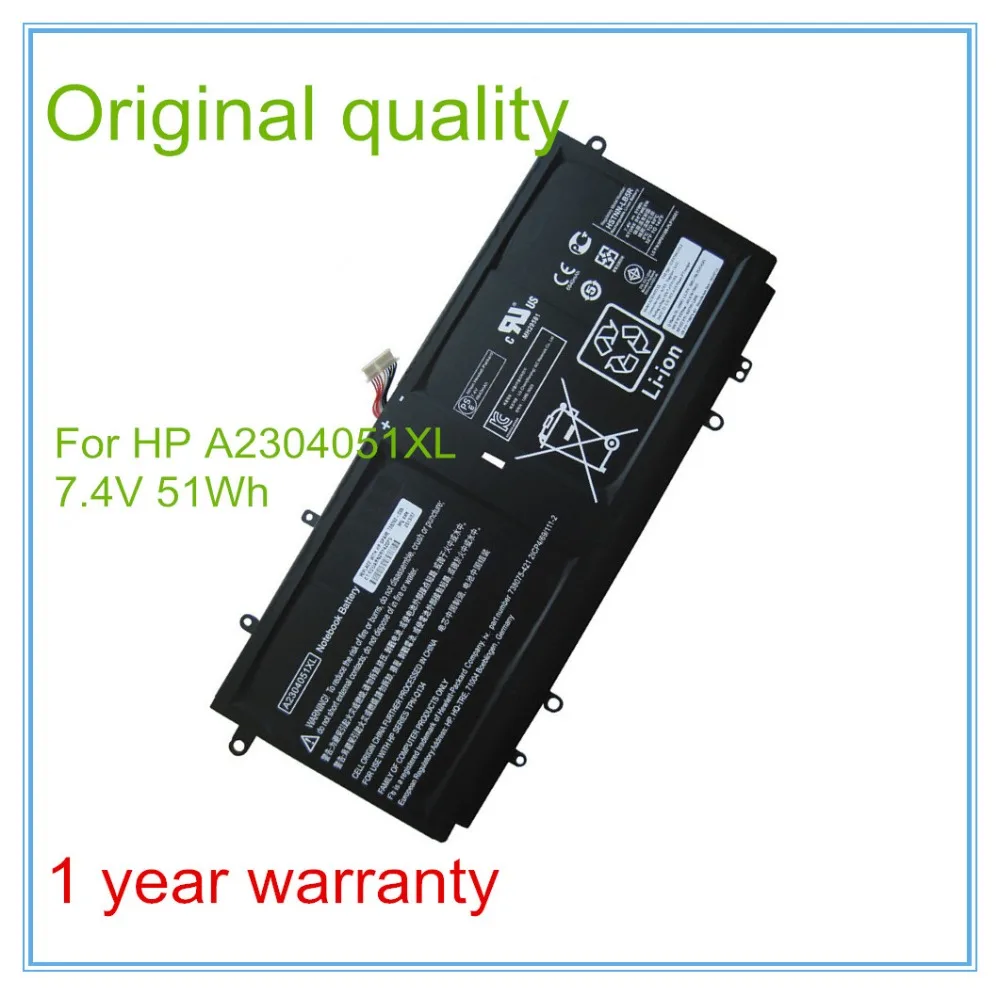 

7.4V 51WH original laptop battery for 14-Q 738392-005 A2304XL HSTNN-LB5R replacement batteries