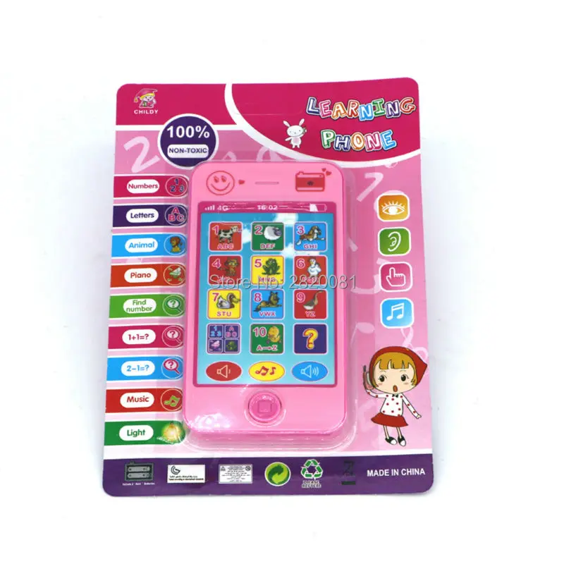 English/arabic/french language smart phone learning machine,music&Light Alphabet Math Animal Sound  baby's early education toys