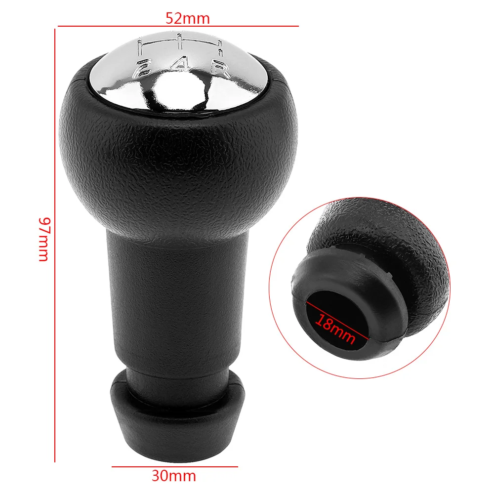 5 Speed ABS Car Manual Gear Shift Handball Knob for CITROEN C2 C4/SAXO XSARA PICASSO BERLINGO / PEUGEOT 5 Gear Models