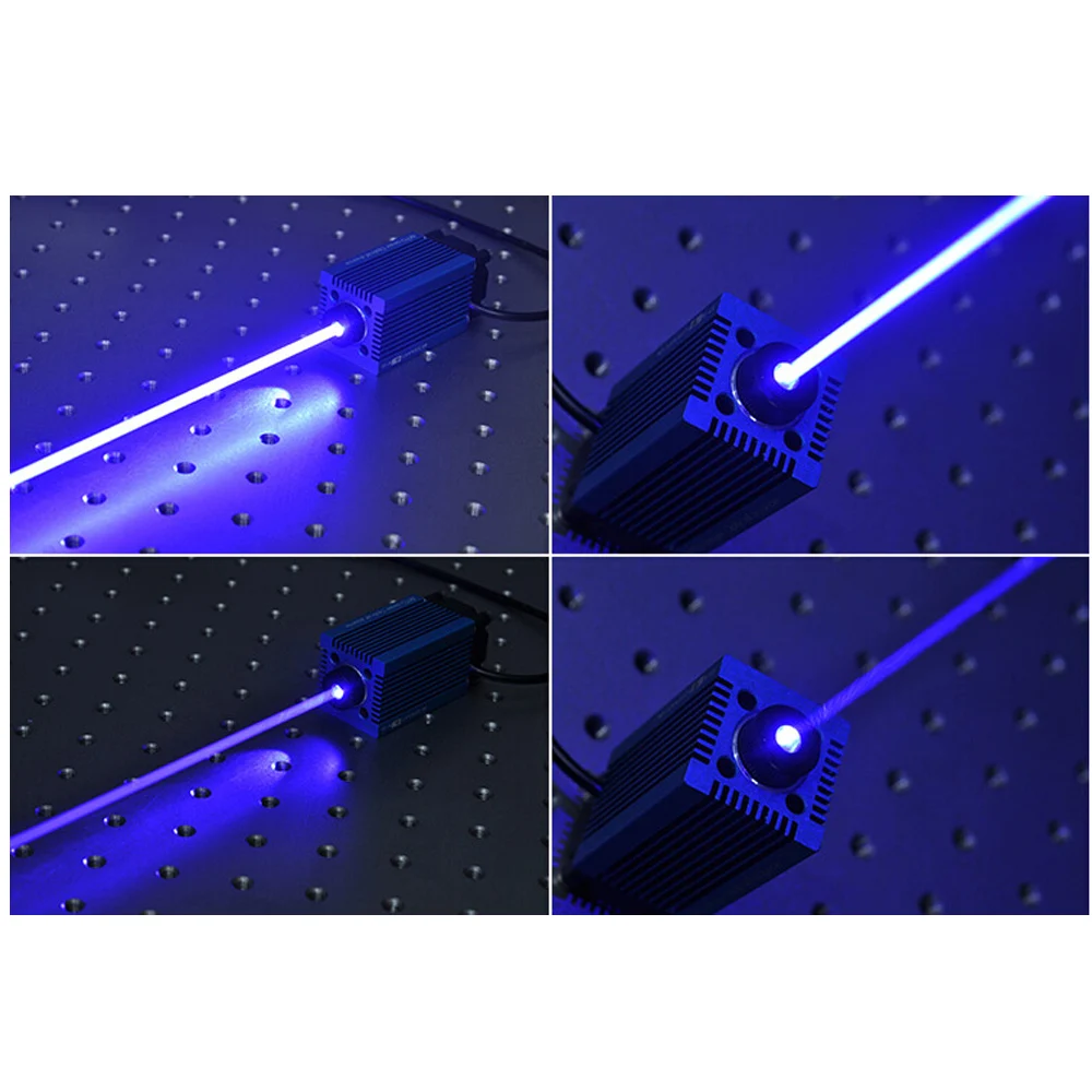 High Power Point Laser Blue Violet Adjustable Focus DIHigh Power Point Laser Blue Violet Adjustable Fo 3D Ddicated Engraving 12V