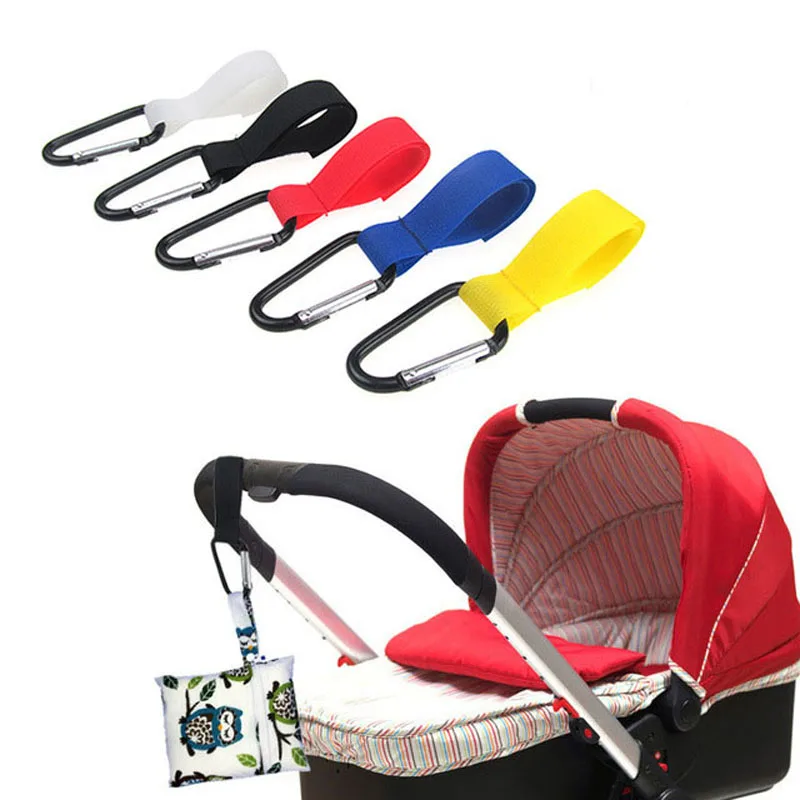 

Convenient Plastic Baby Stroller Accessories Pram 1 Hook Pushchair Car Hanger Hanging Strap High Quality B0745