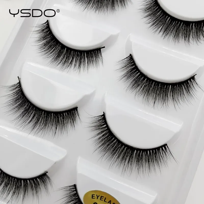 YSDO 3/5 Pairs 3D Mink EyeLashes Natural Hair False EyeLashes Long 100% Dramatic Eye MakeupFake Lashes Fluffy Cilios Lashes G803