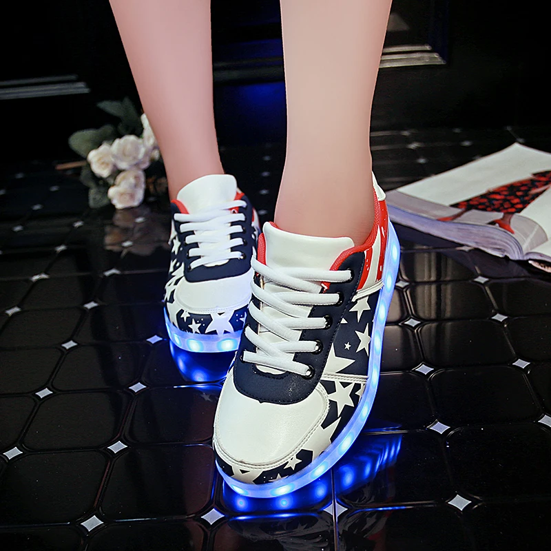 RayZing LED SHOES FOR couple Casual Shoes LED Glow Men Unisex USB Rechargeable LED Light UP Shoes for Adults LED Shoes