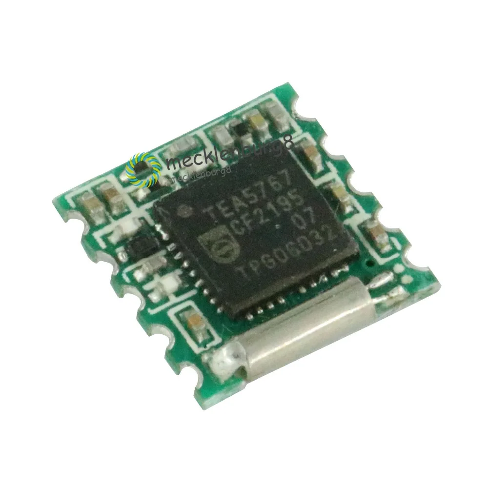 TEA5767 FM Programmable Low Power Stereo Radio Module 76 MHz 108 MHz Low Noise RF Input Clock Amplifier Crystal Board