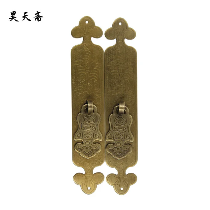 

[Haotian vegetarian] Chinese classical furniture antique classic antique copper fittings copper wishful handle HTC-285