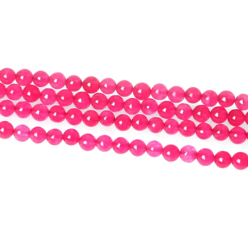 2mm Round Shape Natural Dyed Mix Color Stone Beads For Jewelry Making DIY Crystal Bracelet