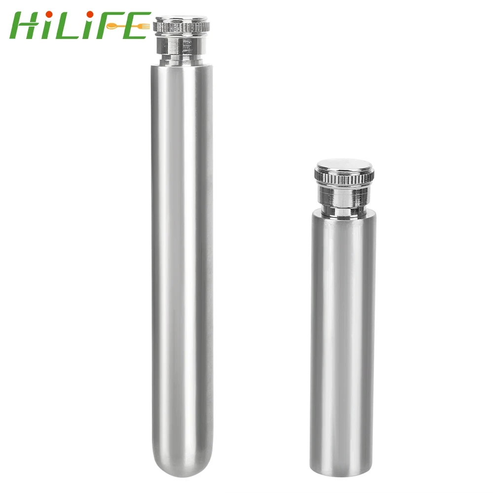 

HILIFE Hip Flask 1/1.5oz Whisky Bottle Stainless Steel Round Bottom Tubular Wine Pot Portable Alcohol Bottles Wine Accessories