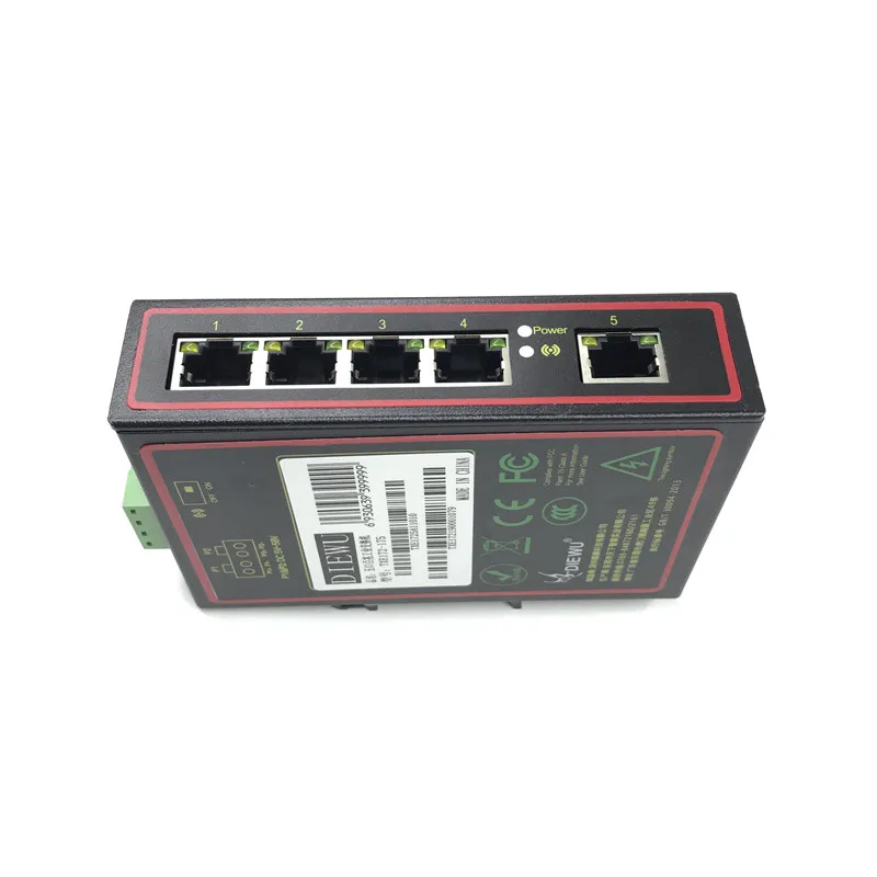 Industrielle schalter 10/100 Mbps 5 port ethernet industrial switch5V-58V 5 port ethernet switch netzwerk schalter