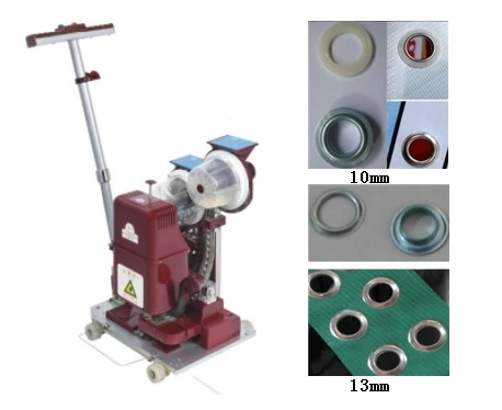 China Auto Eyelet Machine met 10 mm en 13 mm oogje