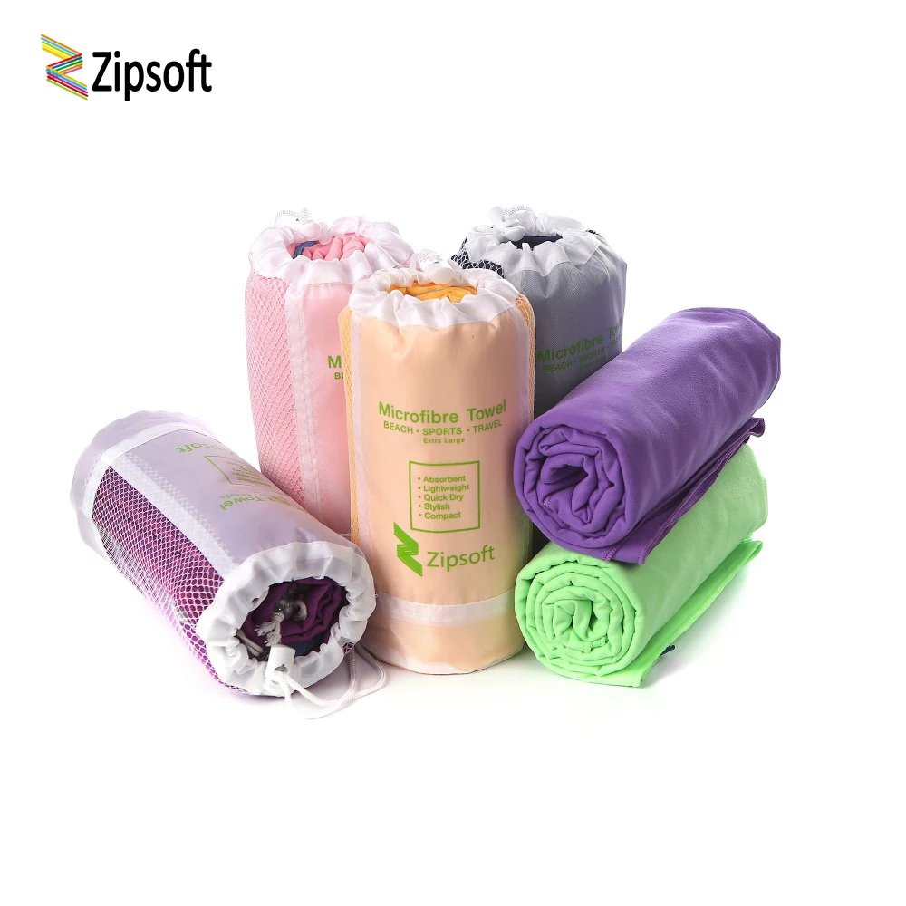 Zipsoft Swimming Towel Beach Towels Washrag Microfiber Fabric Quick Dry Sport Travel Hiking Camp Gym Pool Bath Yoga Mat Blanket