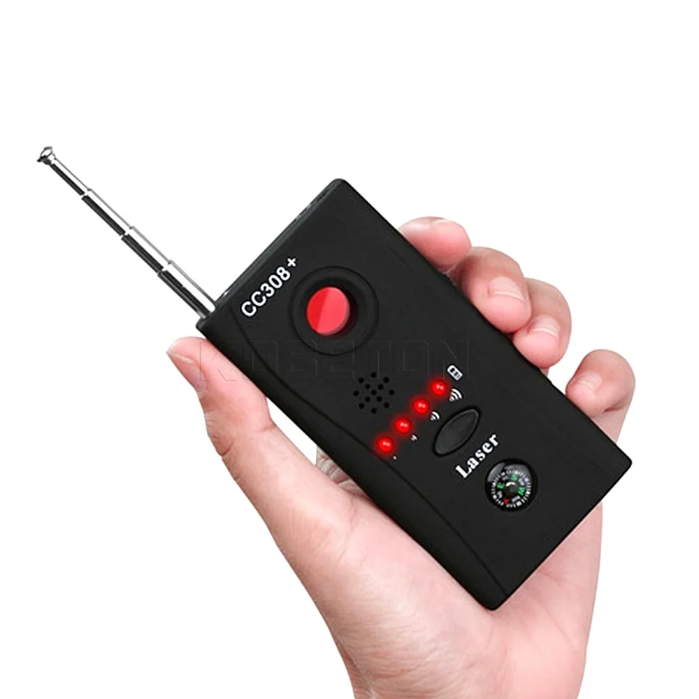 1PC Full Range Anti - Spy Bug Detector CC308+ Mini Wireless Camera Signal GSM Device Finder Protect Security