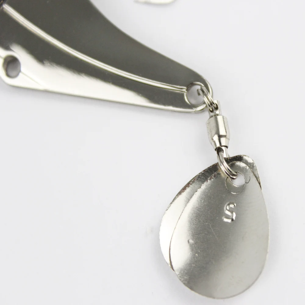 Cucchiaio da pesca esca in metallo esca dura oro argento 7g 10g 14g 18g 20g 27g pesca VIB ruota le paillettes SPIN SONIC