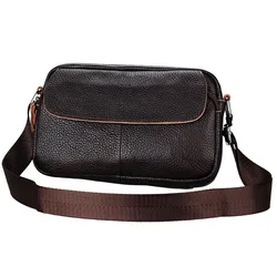 Women Messenger Bag Cow Genuine Leather Soft Zipper Hasp Single Fashion Female Bag Brand Casual Women Crossbody Bag