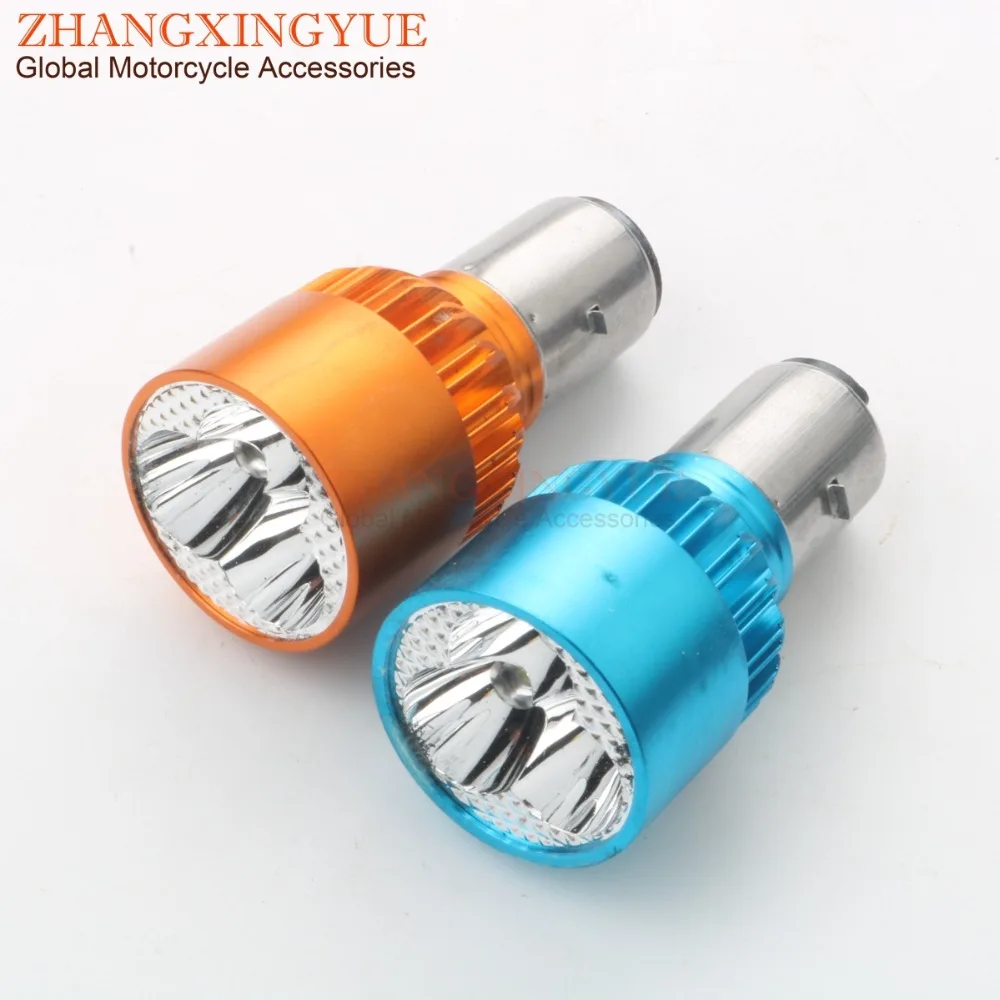 Scooter Motorcycle 9-85V 9W BA20D Hi/Lo LED Motorcycle Headlight Bulb Car Bike Lamp 6000K 2 Color Optional