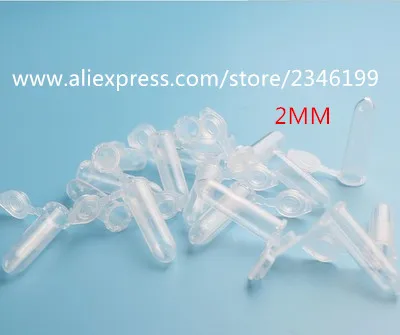 0.1ML 0.2ML 0.5ML 1.5ML 2ML Plastic Micro Centrifuge Tube Plastic Capsule Packing Shell Pointed End EP Tubes, 500 Pieces/Pack