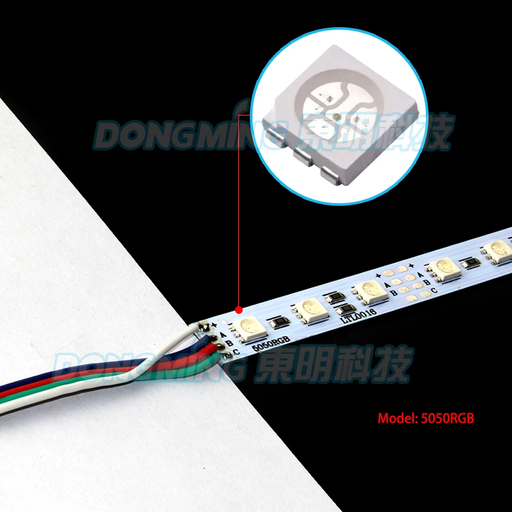 

15pcs led aluminium U profile 12V 36Leds 4Pin Connect milky/clear pc cover led luces strip light 50cm 5050led home bar light rgb