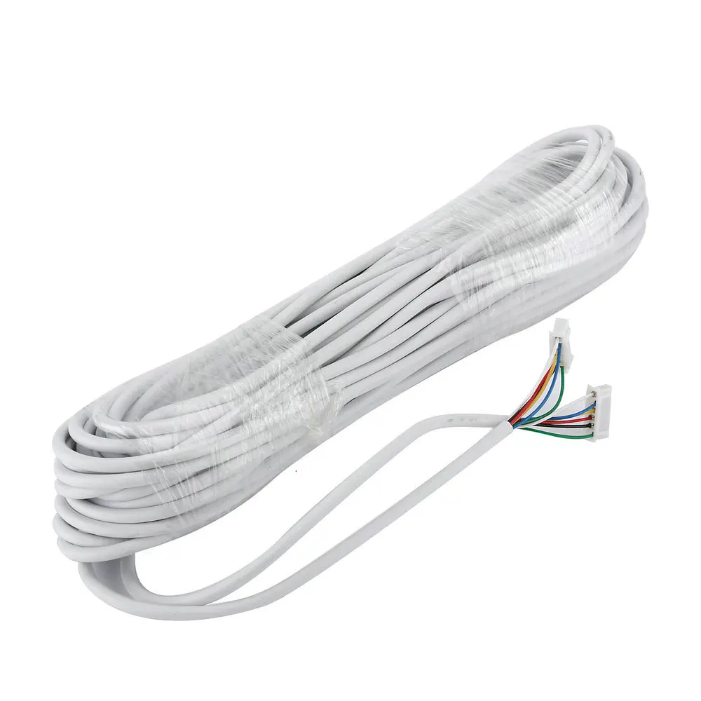 15M 30M 50M AVVR 6 Core 2.54*6P Wire Copper Line for Wired Video Intercom Video Door Phone Doorbell Intercom Cable