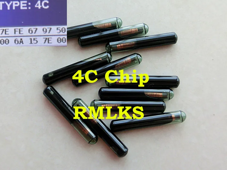 RMLKS Transponder Chip Fit For Toyota For Ford ID 4C Glass For Lexus