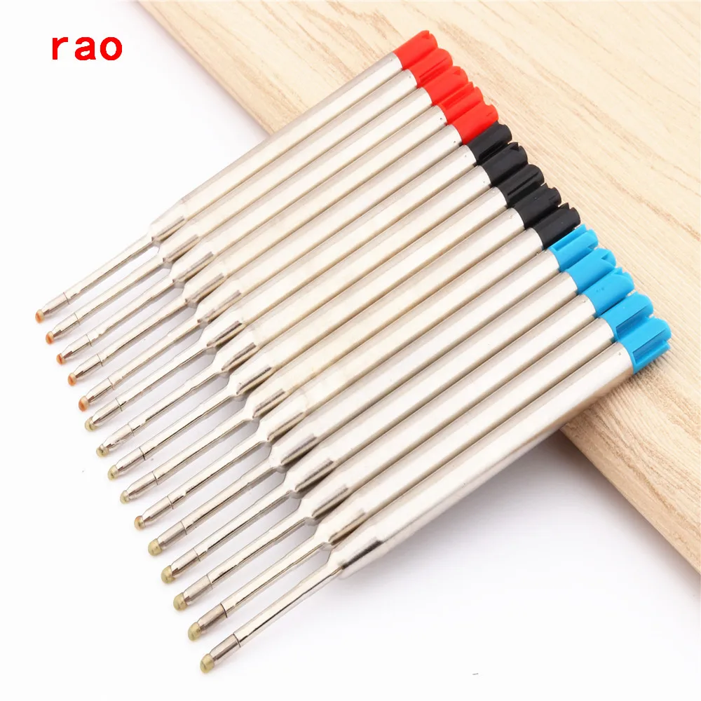 Luxury quality 5pcs Blue Black Red ink Ballpoint pen Refill