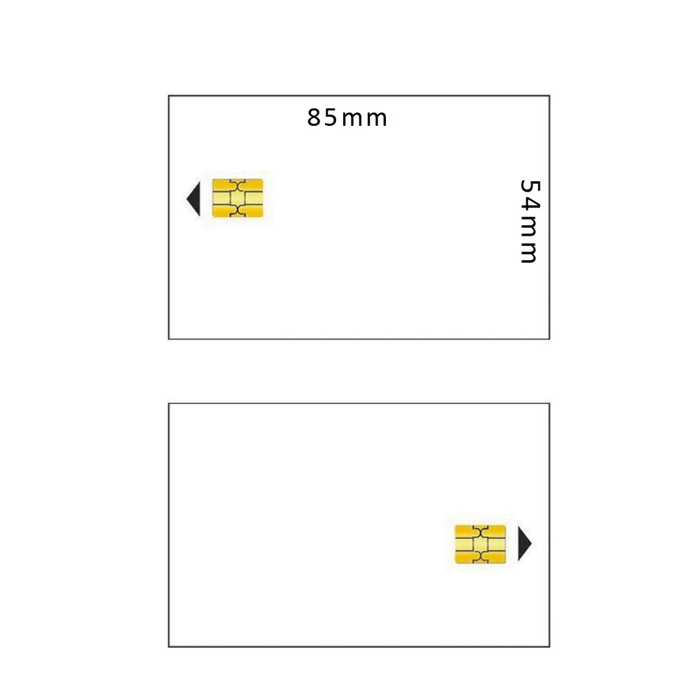 빈 PVC SLE-4442 IC 카드, ISO7816-3 SiM 접촉 카드, SLE4442 스마트 카드, 로트당 100 개