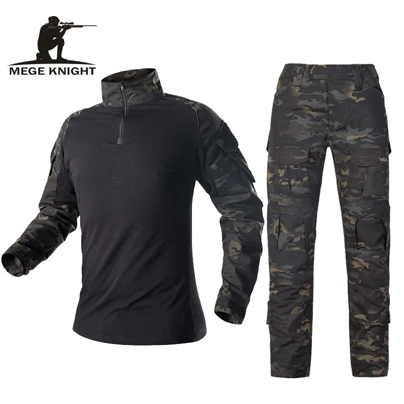 Mege Uniform Tactical Camouflage Suit Multicam Combat Shirt Pants Soldier USMC Airsoft Equipment Women Seal