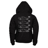 Mens Black Hoodie Niss Skyline GTR Sizes S M L XL XXL XXXL High Quality Print Hoodies Sweatshirts