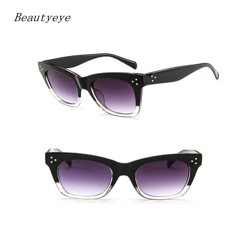 

Beautyeye Flat Top Frame Sun Glasses Cat Eye Sunglasses Women Luxury brand Classic Men Fashion Goggles Sun glasses Oculos UV400