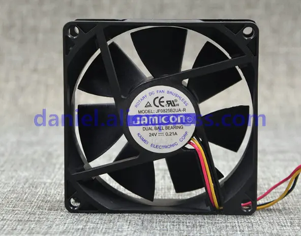 

Original JAMICON 8CM 8025 24V 0.21A Fan JF0825B2UA-R 3 Double Roll