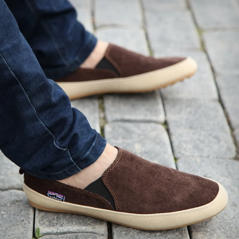 Summer Men Casual Shoes Canvas Shoes Men Loafers Breathable Espadrilles Shoes For Men Flats Comfortable Light Men Footwear