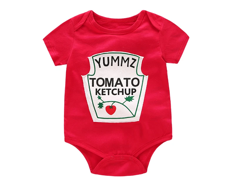 Estate Cute Baby Boys Girls Clothes manica corta rosso giallo Baby body Unisex Baby tuta intera DS9