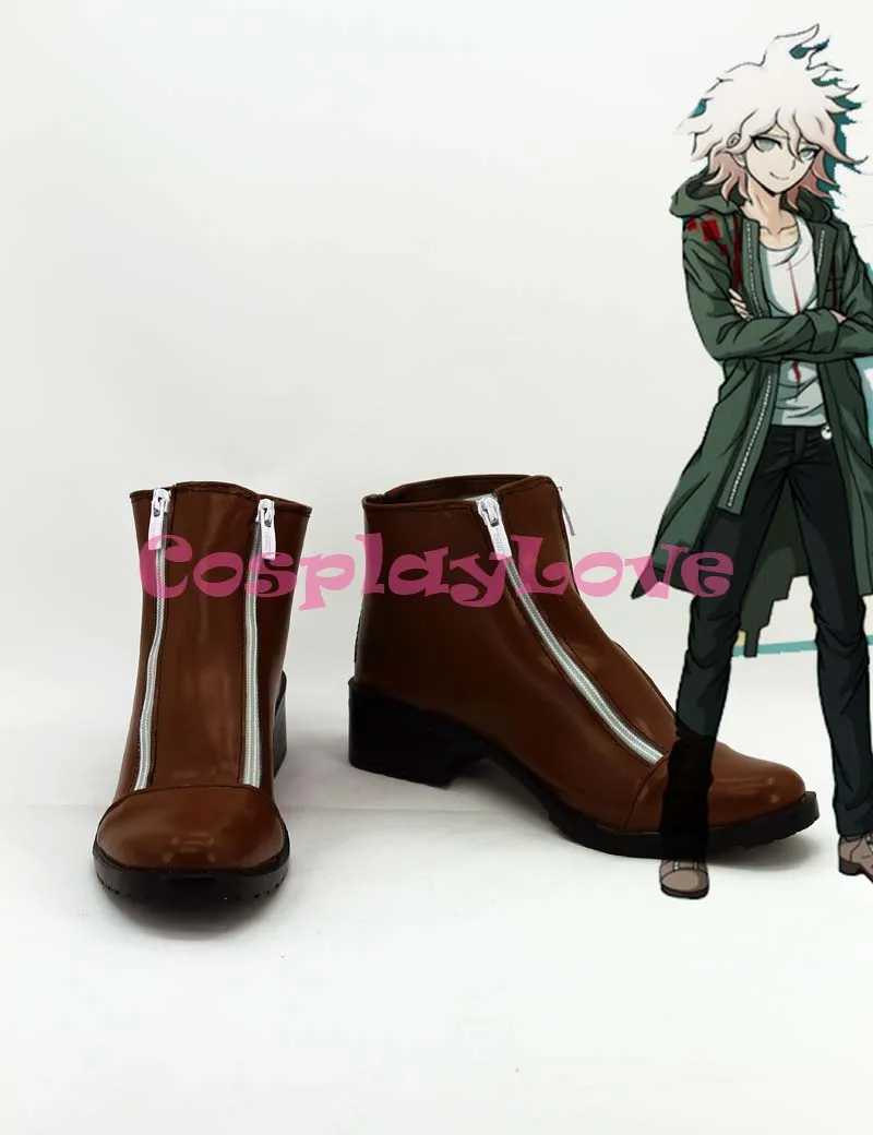 Danganronpa Dangan Ronpa Nagito Komaeda Cosplay Shoes Boots Hand Made For Halloween Christmas Festival CosplayLove