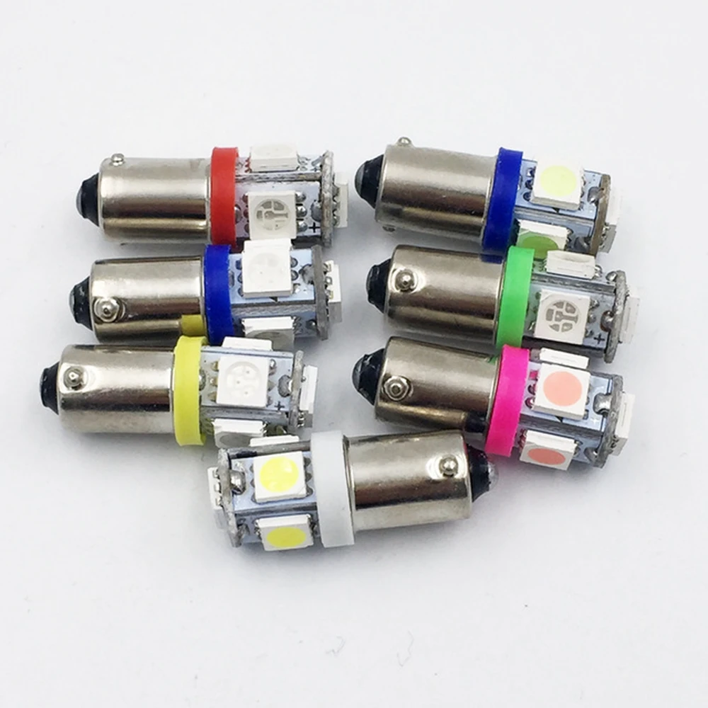 YSY 1000 шт BA9S T4W H16W SMD СВЕТОДИОДНЫЙ 5smd 5 Светодиодная лампа для внутреннего интерьера le9s 5SMD 5050 3 чипа 12 В/24 В