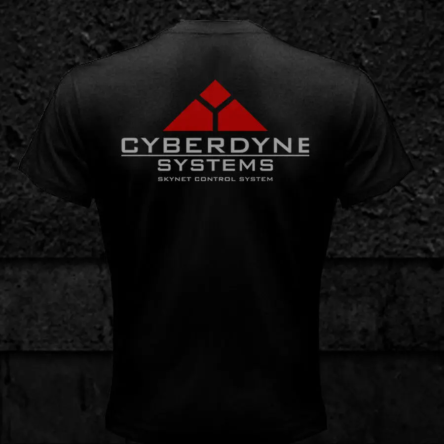 Terminator Shirt Cyberdyne Systems Skynet Control System Front Double Side 2019 New Fashion Men Short Sleeve Print Cool T Shirt