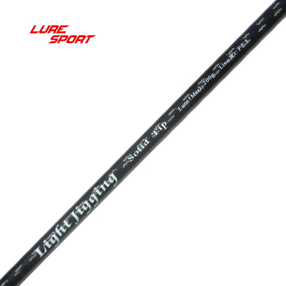 LureSport 2SET Slow Jig 1.9m blank Pearlescent blue paint Solid Cabon Tip X cross Toray carbon Rod Building component Repair DIY