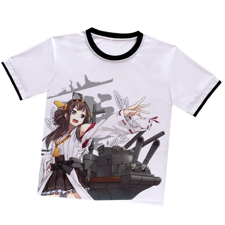 

Kan Collection lovely game anime T-shirt short-sleeved summer cosplay O-Neck T-shirt