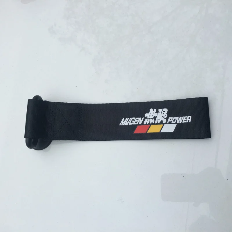 Mugen Universal Light Weight Car Styling Sticker Racing Trailer Rope Belt Hook Strap Nylon Tow Straps For Jazz Civic