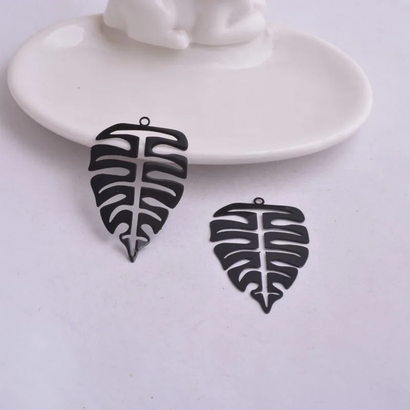 30pcs AB4965 28*43mm  Big Bones Shape Charms Articles Green Purple Silver Color Pendant Painted Earring Findings