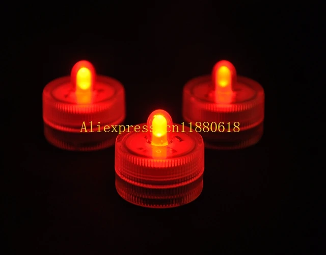 

60pcs/lot Free Shipping Waterproof LED Candle Submersible Tealight Floral Vase Base Light Christmas party Decoration