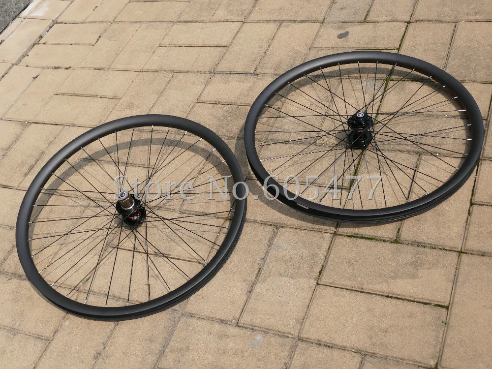 Toray Carbon Fiber Glossy Matt Wheelset Mountain Bike 29ER MTB Clincher Rims Bicycle Wheel