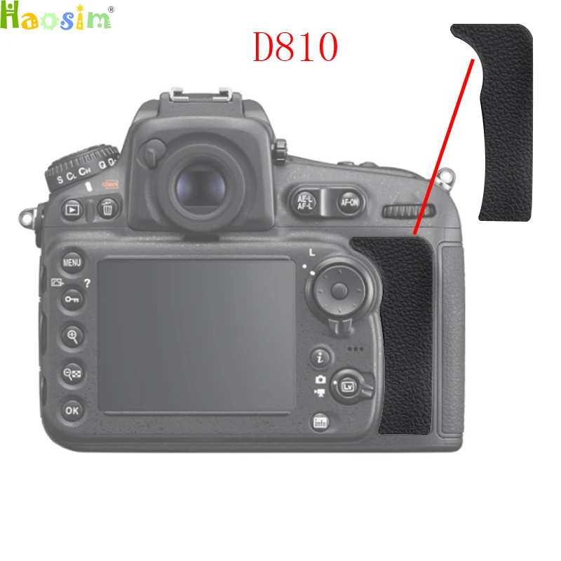 1/10pcs per Nikon D810 la parte di riparazione dell'unità di sostituzione della fotocamera DSLR in gomma con coperchio posteriore in gomma per pollice