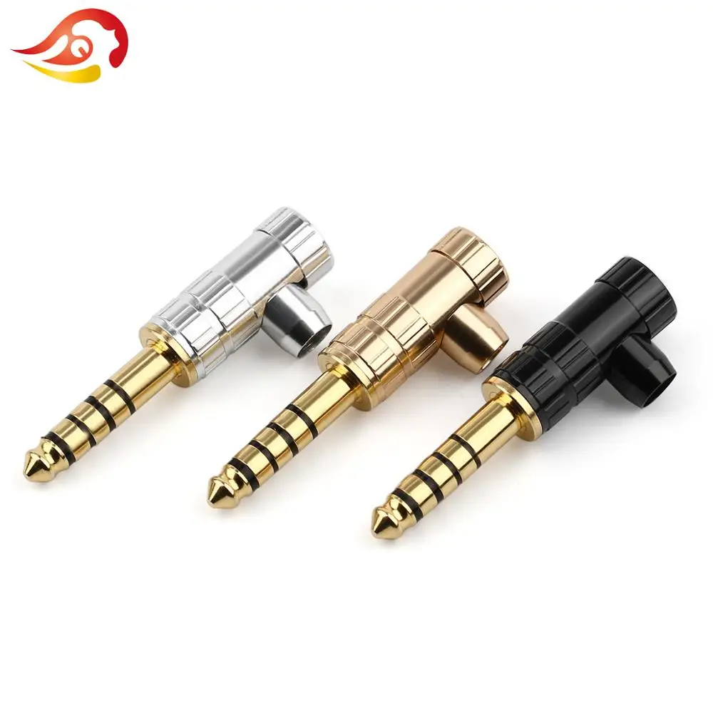 QYFANG 4.4mm Stereo 5 Poles Audio Jack Earphone Male Plug Pin Adapter For NW-WM1Z/A Player HiFi Headphone Solder Wire Connector